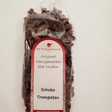 Schoko Nudeln, Dessert Trompeten - Nudelmanufaktur Huber