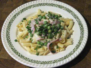 Nudeln in Frischkäsesoße