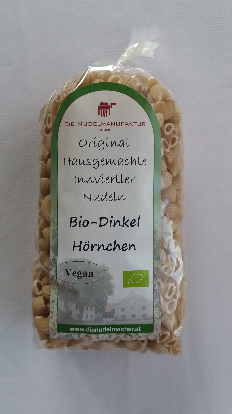 Bio-Dinkel Hörnchen ohne Ei 300g | Nudelmanufaktur Huber in Diersbach