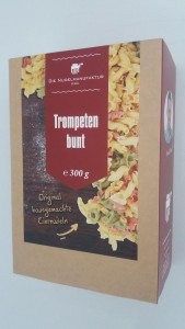 Trompeten bunt 300g in Karton-Verpackung