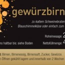 Beschreibung Gewürzbirnen, Geschmack im Glas
